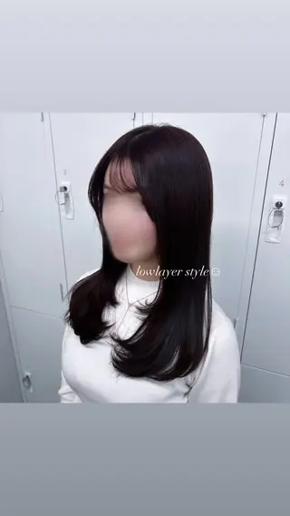 ロング かどたはるな レイヤー/パーマのヘアスタイル