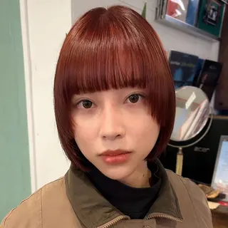 ショート カラー 暖色カラー🧡 ボブ🧚‍♀️マナのヘアスタイル