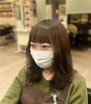 セミロング カラー 🩷愛咲🩷レイヤー /透明感カラーのヘアスタイル