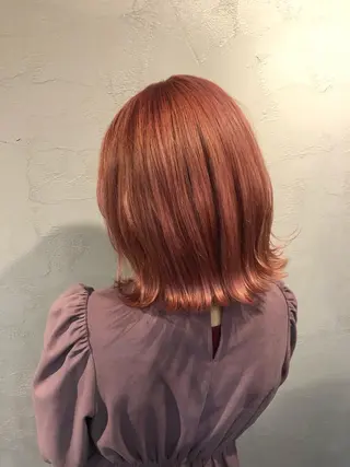 ミディアム Bei Licoldo.Atole  ベイリコルド アトリ所属・ブリーチ、縮毛 髪質改善　宮城一真のヘアスタイル