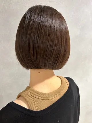 ショート 髪質改善✨透明感カラ ー🌈シエルブルーのヘアスタイル