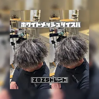 パーマ メンズ 石黒 龍大のヘアスタイル