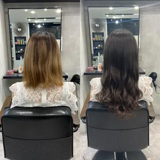 セミロング カラー ヘアアレンジ ar+ ❤︎ maiのヘアスタイル