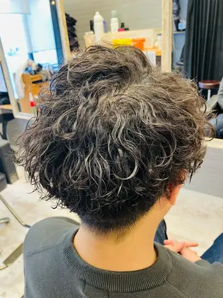 パーマ メンズ メンズ特化/パーマ/ フェードWATARUのヘアスタイル