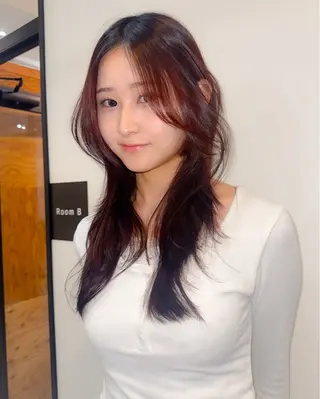 ロング カラー HIBIKI ハッシュカット🪄のヘアスタイル