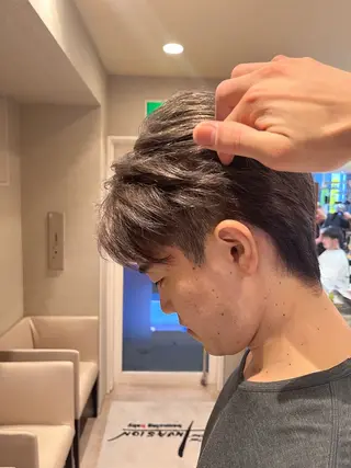 ショート カラー メンズ dogstar小林諒 レイヤー/パーマのヘアスタイル