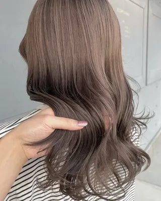 セミロング 長瀬 友唯のヘアスタイル