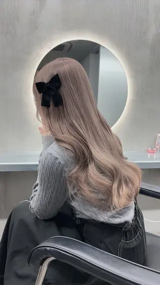 ロング ゆるふわ透明感カラー 🎀ほの/表参道のヘアスタイル