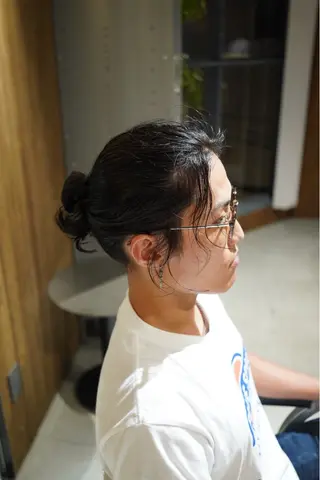 ロング パーマ メンズ GAKU 岳人のヘアスタイル