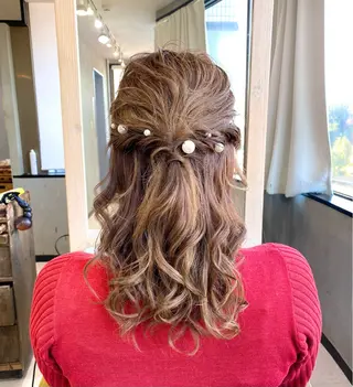 ミディアム まとまるボブ🌼 アレンジ🌼鴨下穂香のヘアスタイル