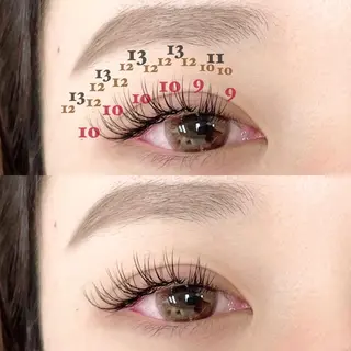 マツエク・マツパ eminy lash 【エミニーラッシュ】のマツエク・マツパデザイン