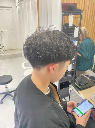 ショート パーマ メンズ 🇰🇷韓国風カット 🇰🇷　鈴木海斗のヘアスタイル