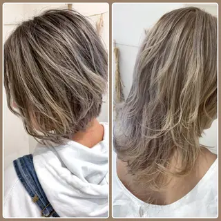 ショート カラー 学割 悟 韓国風艶髪縮毛矯正のヘアスタイル