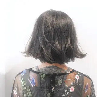 ショート カラー ブリーチなしで透明感 艶カラー【Ryo】のヘアスタイル