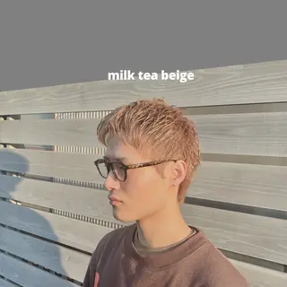 メンズ 夏向/ハイトーン /パーマのヘアスタイル