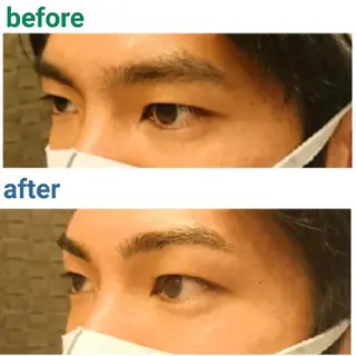 メンズ マツエク・マツパ 口コミ高評価🌠眉と まつ毛の専門MIKIのマツエク・マツパデザイン