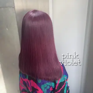 セミロング カラー ヘアアレンジ 💗Rosy Eye 💗なずなのマツエク・マツパデザイン