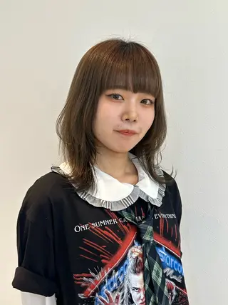 セミロング カラー Nakamura Manaのヘアスタイル