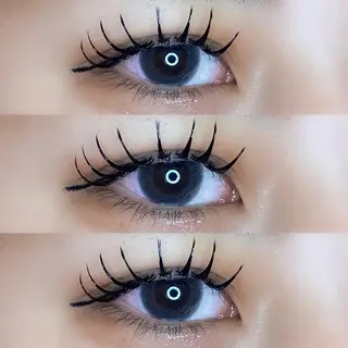 マツエク・マツパ 肌に馴染むハイトーン /ミルクティーカラーのヘアスタイル