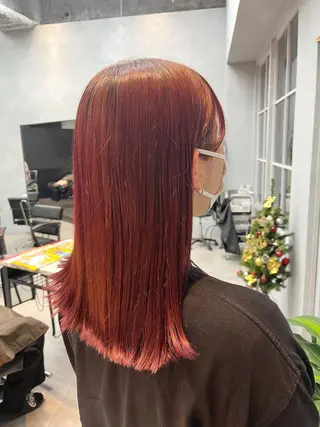 ミディアム カラー 🦩レイヤー|透明感 カラー🦩makoのヘアスタイル