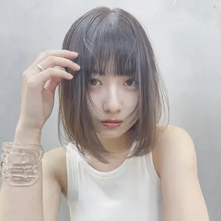 セミロング 韓国ヘア/レイヤー /髪質改善【ミカベ】のヘアスタイル