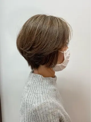 ショート 【白髪ぼかし】 愛甲竜佑のヘアスタイル