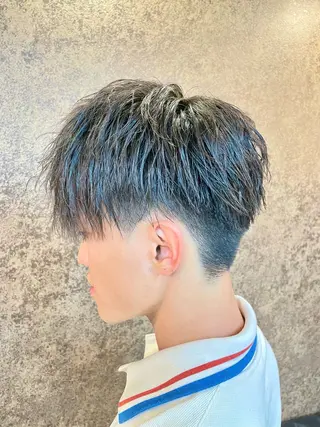 ショート メンズ メンズパーマ特化 カバヤマ　リョウのヘアスタイル