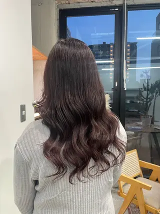 セミロング カラー Mauve KOTOのヘアスタイル