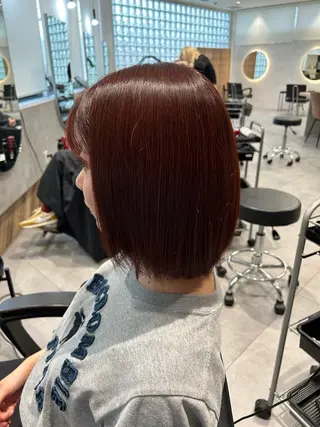 ミディアム 柴田樹/大人可愛い 艶髪カラー/髪質改善のヘアスタイル