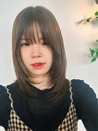 ミディアム カラー LIFE 本店所属・ハイトーン×韓国 レイヤー/ 小林達哉のヘアスタイル