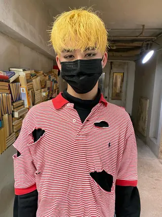 パーマ メンズ パーマ、髪質改善 カズマのヘアスタイル