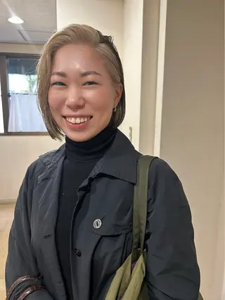 ショート カラー ショート/ボブ専門 宮脇美奈/南船場のヘアスタイル