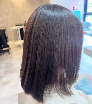 セミロング 💓Yuri💓 ハイトーン/デザインのヘアスタイル