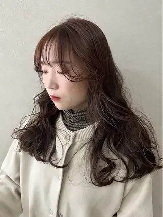 ロング カラー 韓国風カラー✄ カズホのヘアスタイル