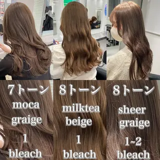 ロング カラー ヘアアレンジ トレンドモテカラー 🩷色落ちまで可愛くのヘアスタイル