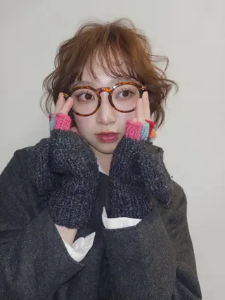 ショート カラー ヘアアレンジ ニュアンスカラー🧶 nanacoのヘアスタイル