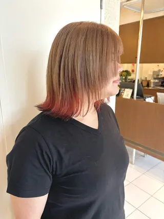 ミディアム カラー 透明感カラー/ 寺田千雅子のヘアスタイル