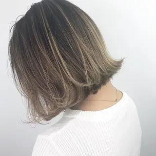 セミロング カラー ⭐️迫田 ゆう⭐️のヘアスタイル