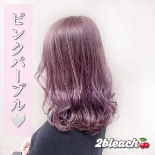 セミロング カラー ヘアアレンジ 💕上野美容師☁ ブリーチ💖サワのヘアスタイル