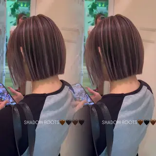 ショート カラー ハイトーンカラー/エ クステ/デザインのヘアスタイル