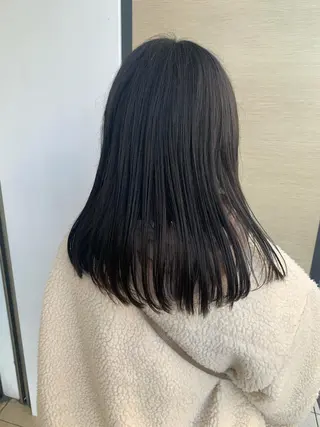 セミロング カラー ウスイ ハルカのヘアスタイル