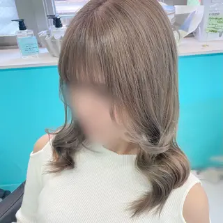 ミディアム カラー Natsuki🤍 透明感×艶カラー🫧のヘアスタイル
