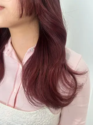 ロング カラー 愛結 暖色カラー🎀🩰のヘアスタイル