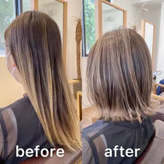 ショート カラー KIZU 髪質改善 オカルト怪談のヘアスタイル