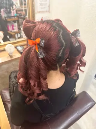 ヘアアレンジ Uhair本山所属・⟡.·mamiya 縮毛矯正/ヘアセットのヘアスタイル