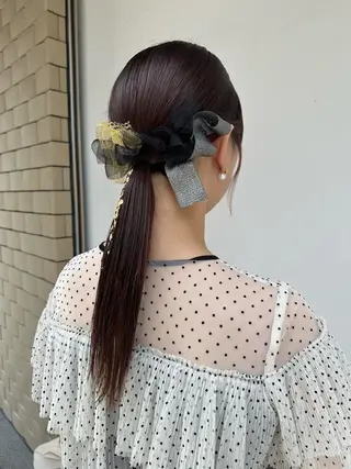 ロング ヘアアレンジ 女性に人気♪ はやしほのかのヘアスタイル