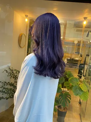 セミロング カラー Joule銀座 石山あやのヘアスタイル