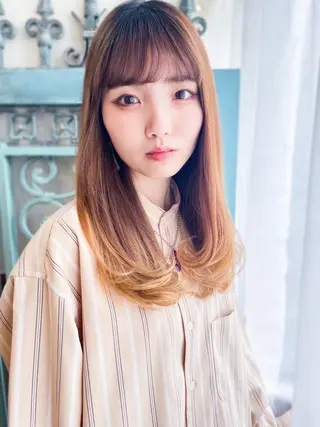 ロング パーマ ヘアアレンジ メンズ 表参道Lise おおいしおりのヘアスタイル