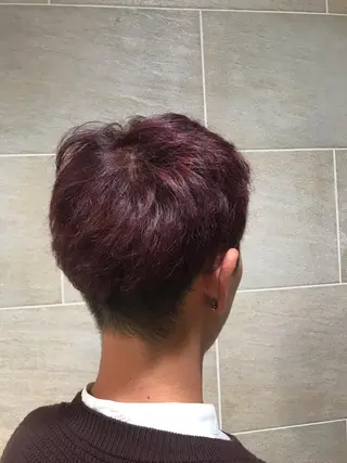 ショート カラー メンズ 宮原 佳苗のヘアスタイル