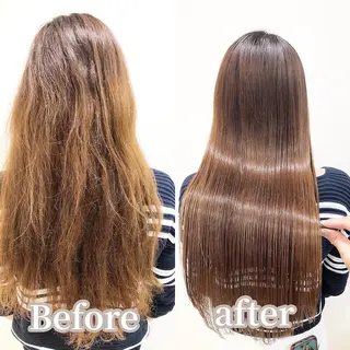 ロング パーマ 縮毛矯正/髪質改善 /韓国風　山川春輝のヘアスタイル